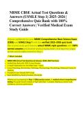 NBME CBSE Practice Questions & Answers Quiz Bank &vert; USMLE Step 1 Medical Exam Preparation
