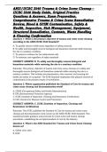 ANSI&sol;IICRC S540 Trauma & Crime Scene Cleanup &ndash; IICRC S540 Study Guide&comma; Original Practice Questions & Answers&comma; Exam Preparation&comma; Comprehensive Trauma & Crime Scene Remediation Review&comma; Blood & OPIM Contamination&comma; Safety & Health&comma; Inspection&comma; Risk Management