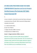 ATI MED-SURG PROCTORED EXAM TEST BANK &NewLine;COMPREHENSIVE Questions and Correct Answers &NewLine;&lpar;Verified Answers&rpar; Plus Rationale 2027 Q&A&vert; &NewLine;Instant Download Pdf