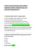 JD Next Exam Questions and Correct Answers