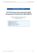 VATI PN Pharmacology Assessment &lpar;2026&rpar;&NewLine;Comprehensive Practice Exam 2026 UPDATE