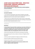 ACRP CCRA EXAM PREP 2026 &ndash; PRACTICE QUESTIONS&comma; VERIFIED ANSWERS & DETAILED RATIONALES