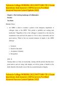 TEST BANK FOR Valencia College NURSING 2022 BUTTARO TB 1 Exam &NewLine;Questions And Answers 100&percnt;Correct&sol;Verified &NewLine;Assured Success Latest Update 2022