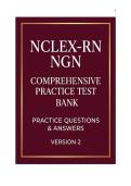 NCLEX-RN NGN Comprehensive Practice Test Bank &vert; Practice Questions & Answers Version 2