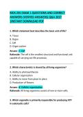 BIOS 255 Exam 1 Questions and Correct Answers