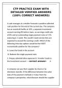 CTP Practice Exam with detailed verified answers &lpar;100- correct answers&rpar;