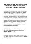 CTP Sample Test Questions with accurate illustrations&semi; newly updated&semi; verified answers