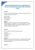 BSN HESI 366 RN Exit Exam V2 &lpar;New 2026&sol; 2027 Update&rpar; Questions and Verified Answers&vert;100&percnt; Correct&vert; Grade A- Nightingale