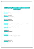 ASCP Hematology Review Questions with Correct Answers A&plus; Grade 2026&sol;2027 &mdash; ASCP Hematology &mdash; Review Questions and Answers