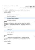 Human Resources Management &ndash; Quiz 8&colon; Comprehensive Practice Questions and Answers