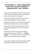 CTP Chapter 3 - Study Questions with 100- solved -graded a&plus; verified 2026 - 2027 update