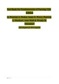 Test Bank for Fundamentals of Nursing 12th  &NewLine;Edition  &NewLine;by Patricia A&period; Potter&comma; Anne G&period; Perry&comma; Patricia &NewLine;A&period; Stockert&comma; Amy Hall & Wendy R&period;  &NewLine;Ostendorf  &NewLine;All Chapters&vert;1-50 Complete 