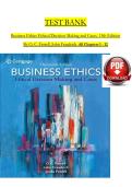 Complete Test Bank for Business Ethics&colon; Ethical Decision Making and Cases&comma; 13th Edition by Ferrell&comma; Fraedrich & Ferrell &vert; All Chapters 1&ndash;12 with Verified Answers & Detailed Rationales &vert; A&plus; Graded &vert; 2025&sol;2026 Updated 