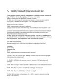 NJ Property & Casualty Insurance Exam Set &ndash; Practice Questions&comma; Answers & Study Guide