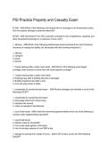 PSI Property and Casualty Practice Exam &vert; Insurance Exam Questions&comma; Answers & Study Guide