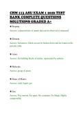 CHM 113 ASU EXAM 1 2026 TEST&NewLine;BANK COMPLETE QUESTIONS&NewLine;SOLUTIONS GRADED A&plus;&NewLine;