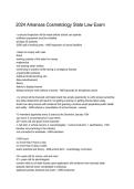 Arkansas Cosmetology State Law Exam &ndash; Practice Questions&comma; Answers & Study Guide