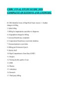 CHRC FINAL STUDY GUIDE 2026&NewLine;COMPLETE QUESTIONS AND ANSWERS