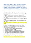 RASMUSSEN - MDC III EXAM 2 EXAM QUESTIONS AND ANSWERS LATEST UPDATED 2026&sol;2027 A COMPLETE SOLUTION ALL ANSWERS GET IT 100&percnt; CORRECT VERIFIED BEST GRADED A&plus; FOR SUCCESS