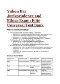 Yukon Bar Jurisprudence & Ethics Exam 2026&sol;2027 &vert; S-Tier Universal Test Bank &lpar;Q&A&rpar;