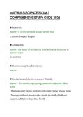 MATERIALS SCIENCE EXAM 3 COMPREHENSIVE STUDY GUIDE 2026&period;