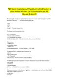 ABO Exam &lpar;Anatomy and Physiology&rpar; with all Correct & 100&percnt; Verified Answers &vert;Actual Complete Update &vert;Already Graded A&plus;