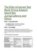 2026&sol;2027 The Elite PEI Bar Jurisprudence & Ethics Test Bank &vert; Practice Questions &vert; S-Tier Exam Prep