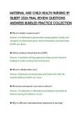 MATERNAL AND CHILD HEALTH NURSING BY SILBERT 2026 FINAL REVIEW QUESTIONS ANSWERS BUNDLED PRACTICE COLLECTION&period;pdf&NewLine;&NewLine;