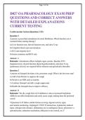 WGU D027 Pharmacology Exam Prep&colon; Advanced Nursing Pharmacology