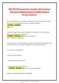 BSN HESI 266 Actual Exam Complete 100&plus; Questions And Correct Detailed Answers &lpar;Verified Answers&rpar; Already Graded A&plus;