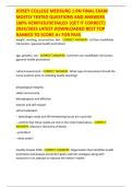 JERSEY COLLEGE MEDSURG 1 RN FINAL EXAM &NewLine;MOSTLY TESTED QUESTIONS AND ANSWERS &NewLine;100&percnt; VERIFIED&sol;DETAILED &vert;GET IT CORRECT&vert; &NewLine;2024&sol;2025 LATEST DOWNLOADED BEST TOP &NewLine;RANKED TO SCORE A&plus; FOR PASS