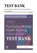 TEST BANK&NewLine;VARCAROLIS&rsquo;ESSENTIALS OF PSYCHIATRIC MENTAL HEALTH NURSING&NewLine;CHYLLIA D FOSBRE&NewLine;5th Edition