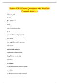 Kaiser EKG Exam Questions with Verified&NewLine;Correct Answers