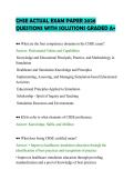 CHSE ACTUAL EXAM PAPER 2026&NewLine;QUESTIONS WITH SOLUTIONS GRADED A&plus;