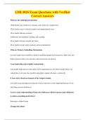 LDR 302S Exam Questions with Verified&NewLine;Correct Answers