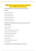 LDR-301S Leading Organizations Questions&NewLine;with Verified Correct Answers