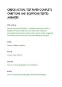 CHSE PRACTICE TEST 2026 TESTED&NewLine;QUESTIONS WITH DETAILED SOLUTIONS&NewLine;GRADED A&plus;&NewLine;