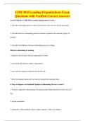 LDR-301S Leading Organizations Exam&NewLine;Questions with Verified Correct Answers