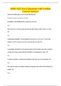 MSIS 3223 Test 2 Questions with Verified&NewLine;Correct Answers