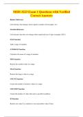 MSIS 3223 Exam 1 Questions with Verified&NewLine;Correct Answers