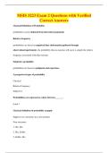 MSIS 3223 Exam 2 Questions with Verified&NewLine;Correct Answers