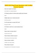 MSIS 3223 Final Exam Questions with Verified&NewLine;Correct Answers