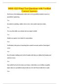 MSIS 3223 Final Test Questions with Verified&NewLine;Correct Answers