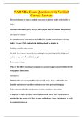 NAB NHA Exam Questions with Verified&NewLine;Correct Answers