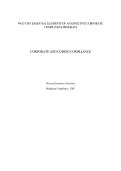 WGU C807 ESSENTIAL ELEMENTS OF AN EFFECTIVE CORPORATE COMPLIANCE PROGRAM