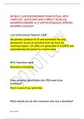 MP BOLC LAW ENFORCEMENT EXAM ACTUAL WITH &NewLine;COMPLETE QUESTIONS AND CORRECT DETAILED &NewLine;ANSWERS&sol;&sol;GRADED A&plus;&sol;&sol; WITH RATIONALES VERIFIED &NewLine;ANSWERS ALREADY
