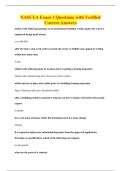 NASCLA Exam 1 Questions with Verified&NewLine;Correct Answers