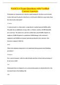 NASCLA Exam Questions with Verified&NewLine;Correct Answers