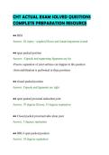 CHT ACTUAL EXAM SOLVED QUESTIONS&NewLine;COMPLETE PREPARATION RESOURCE