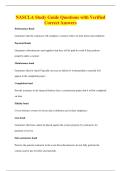 NASCLA Study Guide Questions with Verified&NewLine;Correct Answers
